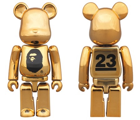 A BATHING APE NOWHERE 23rd GOLD ベアブリック （BE@RBRICK）