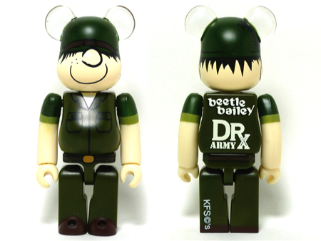 DRX ARMY beetle bailey 100% ベアブリック（BE@RBRICK）