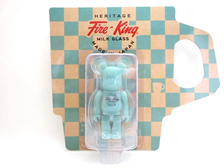 Fire-King 100% JADE-ITE ベアブリック （BE@RBRICK）