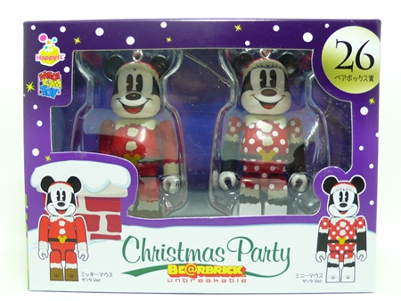 Happyくじ Disney Christmas Party ペアBOX 26 ベアブリック（BE@RBRICK）