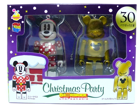 Happyくじ Disney Christmas Party ペアBOX 30 ベアブリック（BE@RBRICK）