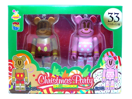 Happyくじ Disney Christmas Party ペアBOX 33 ベアブリック（BE@RBRICK）