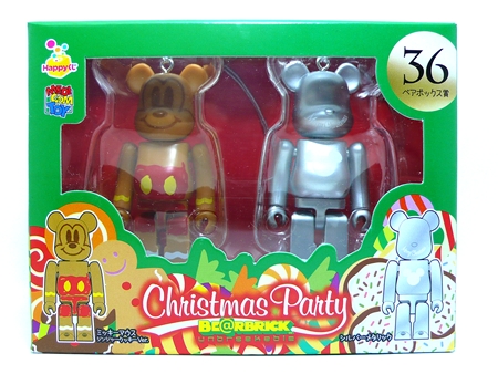 Happyくじ Disney Christmas Party ペアBOX 36 ベアブリック（BE@RBRICK）