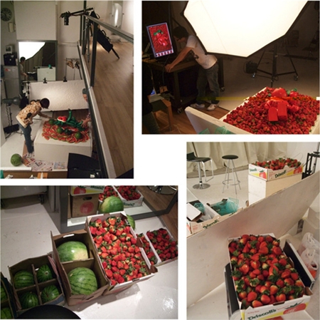 Levi's CLOT Watermelon & Strawberry 1000% ベアブリック（BE@RBRICK）