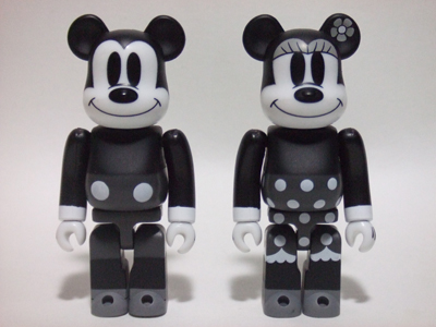 MICKEY MOUSE & MINNIE MOUSE 2pc ベアブリック（BE@RBRICK）