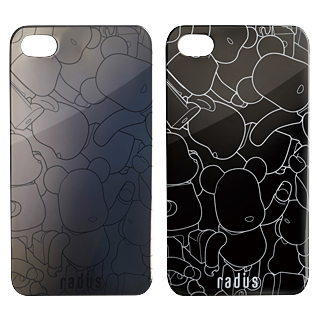 radius back cover for iPhone 4 BLACK CHROME