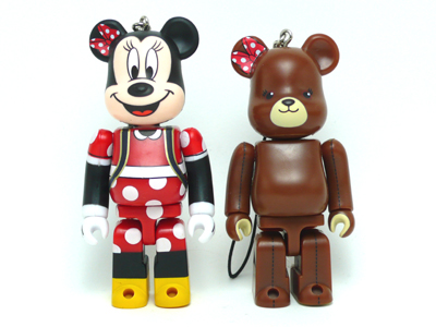 UniBEARsity MINNIE MOUSE & PUDDING 2pc ベアブリック（BE@RBRICK）